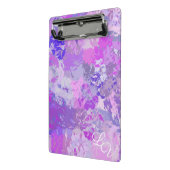 Abstract Trendy Camo Pink Paars Blue Mini Klembord (Angled2)