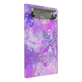 Abstract Trendy Camo Pink Paars Blue Mini Klembord (Schuin)