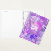 Abstract Trendy Camo Pink Paars Blue Planner (Display)