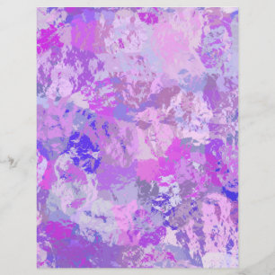 Abstract Trendy Camo Pink Paars Scrapbook Paper