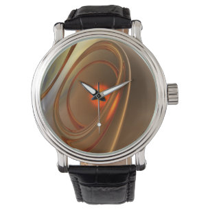 Abstract trendy en elegant 3d design horloge