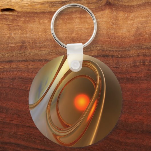 Abstract trendy en elegant 3d design sleutelhanger (Achterkant)