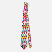 Abstract Trendy Modern Colorful Pattern Stropdas (Voorkant)