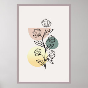 Abstract trendy ontwerp poster