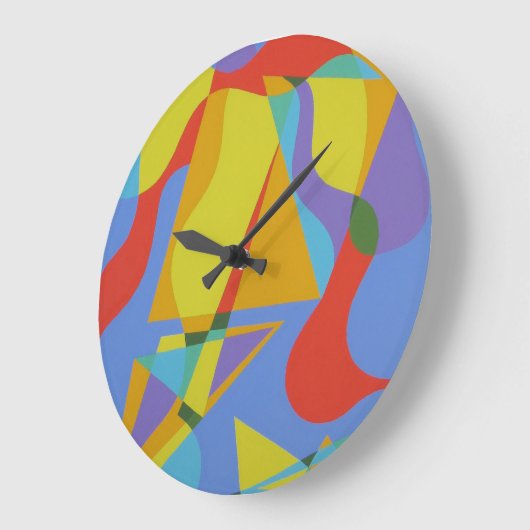 Abstract Triangular Celebration Large Clock Grote Klok (Hoek)
