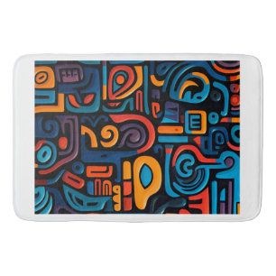 Abstract Tribal Kunst Deken Badmat