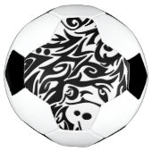 Abstract Tribale Wolf Voetbal (Gedraaid)