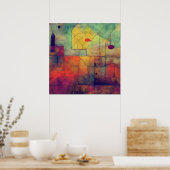 Abstract Trojaans paard Poster (Keuken)