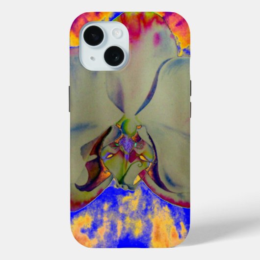 Abstract tropisch bloemschilderij kleurrijke orchi Case-Mate iPhone case (Achterkant)