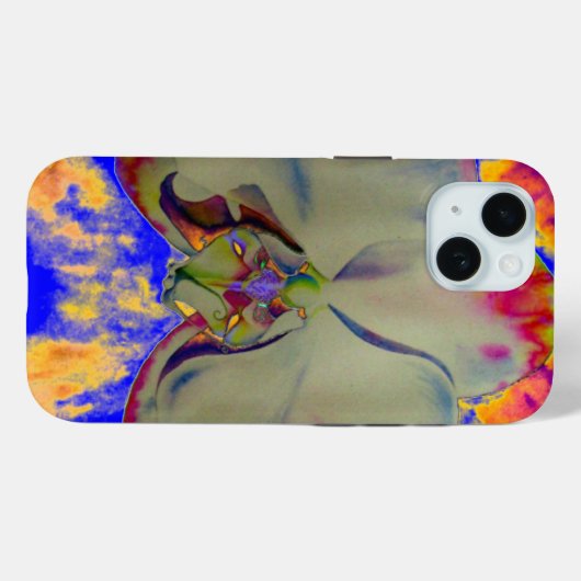 Abstract tropisch bloemschilderij kleurrijke orchi Case-Mate iPhone case (Achterkant (horizontaal))