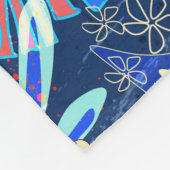 Abstract tropisch fleece deken (Hoek)