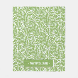 Abstract tropisch fleece deken