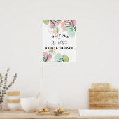 Abstract Tropisch Vrijgezellenfeest Welkom Poster (Keuken)