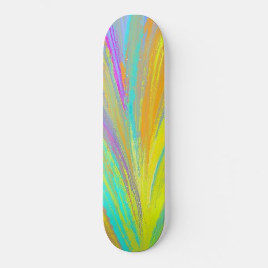Abstract tropisch zomerfeest skateboard (Voorkant)