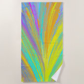 Abstract tropisch zomerfeest strandlaken (Voorkant)