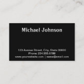 Abstract, turquoise, creatief visitekaartje (Achterkant)