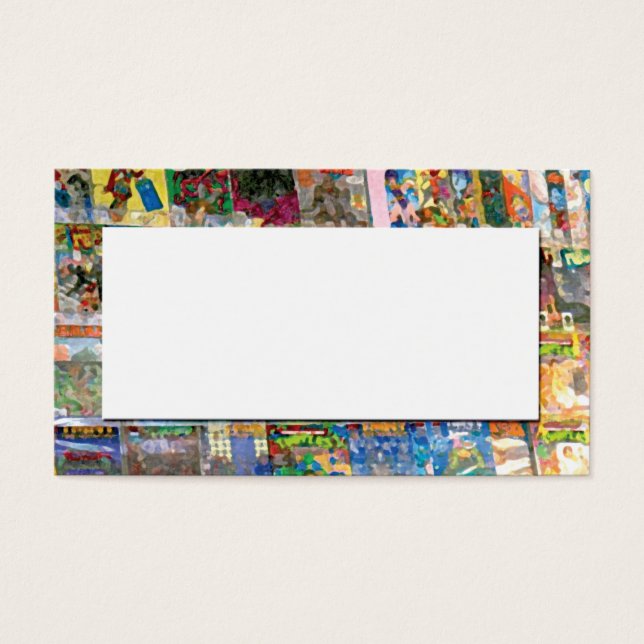 abstract uit stripwinkel visitekaartje (Voorkant)