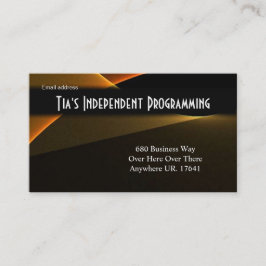 Abstract uniek dubbelzijdig Visitekaartje