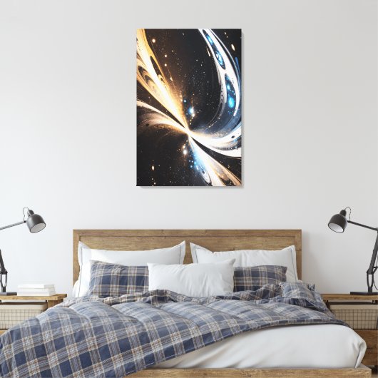 Abstract Universe Canvas Afdruk (Insitu (Slaapkamer))
