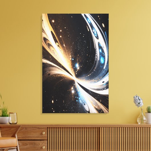 Abstract Universe Canvas Afdruk (Insitu (Woonkamer))