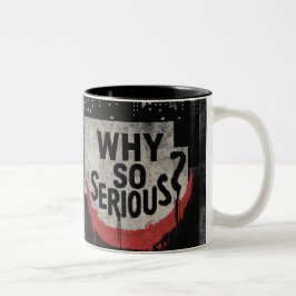 Abstract Urban Grin Art Tweekleurige Koffiemok