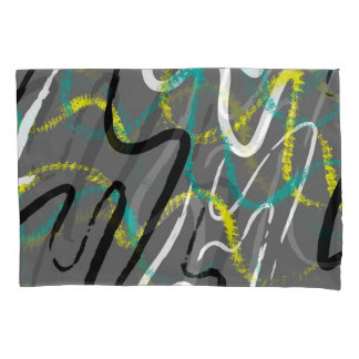 Abstract Urban: Grunge Wave Lines. Kussensloop