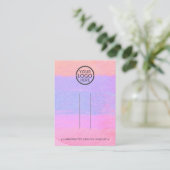 Abstract Uw Logo Hairclip Barrette Display toevoeg Contactkaartje (Staand voorkant)