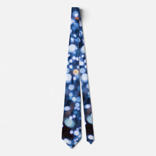 Abstract van blauwe lampjes Stropdas