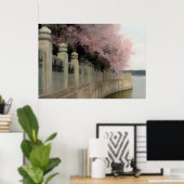 Abstract van Cherry Blossom Poster (Thuiskantoor)