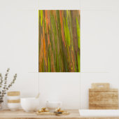 Abstract van Eucalyptusschors Poster (Keuken)