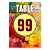 Abstract van het palet van de Tsjetsjeense kunsten Kaart (Achterkant)