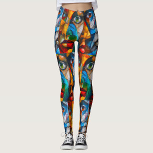 Abstract van meisje leggings