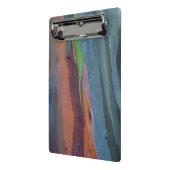 Abstract van regenbooggbomen mini klembord (Angled2)