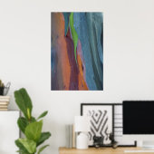 Abstract van regenbooggbomen poster (Thuiskantoor)
