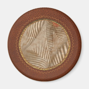Abstract - Vang de rode bal Magneet