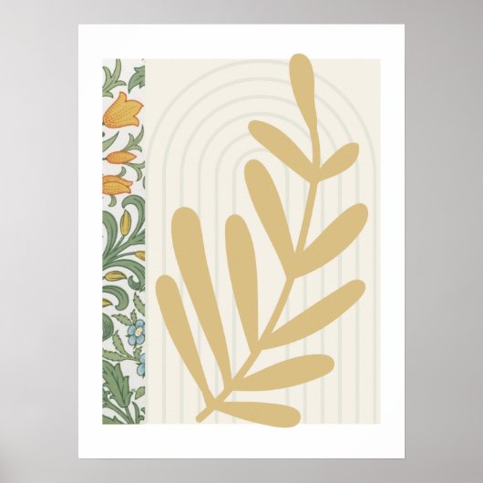 Abstract varenblad-Poster Poster (Voorkant)