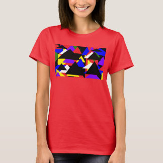 Abstract veelkleurig basis Shirt