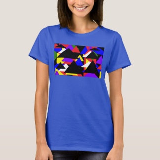 Abstract veelkleurig basis Shirt