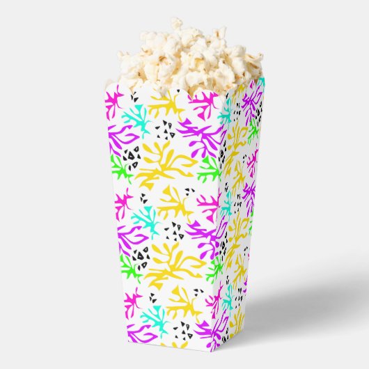 Abstract veelkleurig neonpatroon bedankdoosjes (Popped)