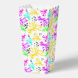 Abstract veelkleurig neonpatroon bedankdoosjes