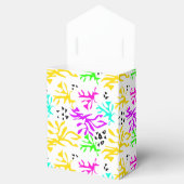 Abstract veelkleurig neonpatroon bedankdoosjes (Geopend)