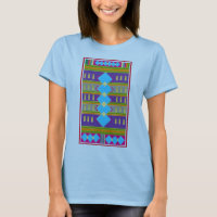 Abstract veelkleurig ontwerp met Blue Diamonds