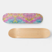 Abstract veelkleurig ontwerp skateboard (Horizontaal)