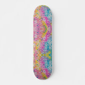 Abstract veelkleurig ontwerp skateboard (Voorkant)
