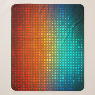 Abstract veelkleurig voetbal, artistieke verlichti sherpa deken
