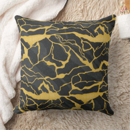 abstract veined stone kussen