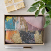 Abstract Vergulde Weerstand Kunst Decoupage Tissuepapier (Geschenk)