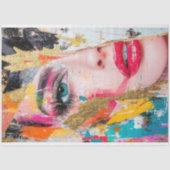 Abstract Vergulde Weerstand Kunst Decoupage Tissuepapier (Voorkant)