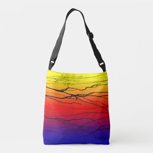 Abstract verloop crossbody tas (Achterkant)