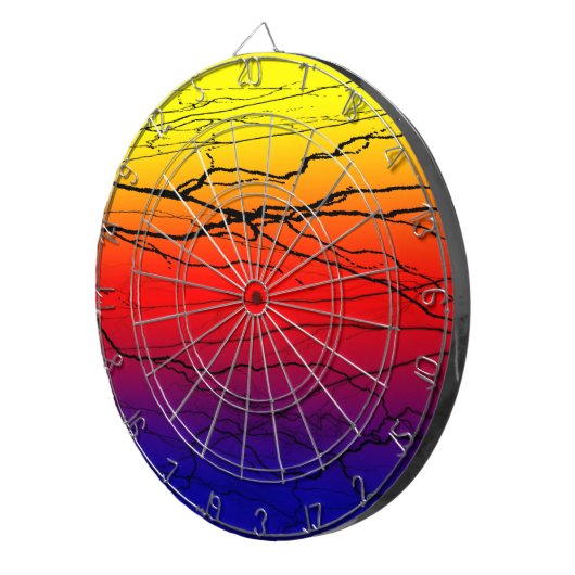 Abstract verloop dartbord (Voorkant Rechts)